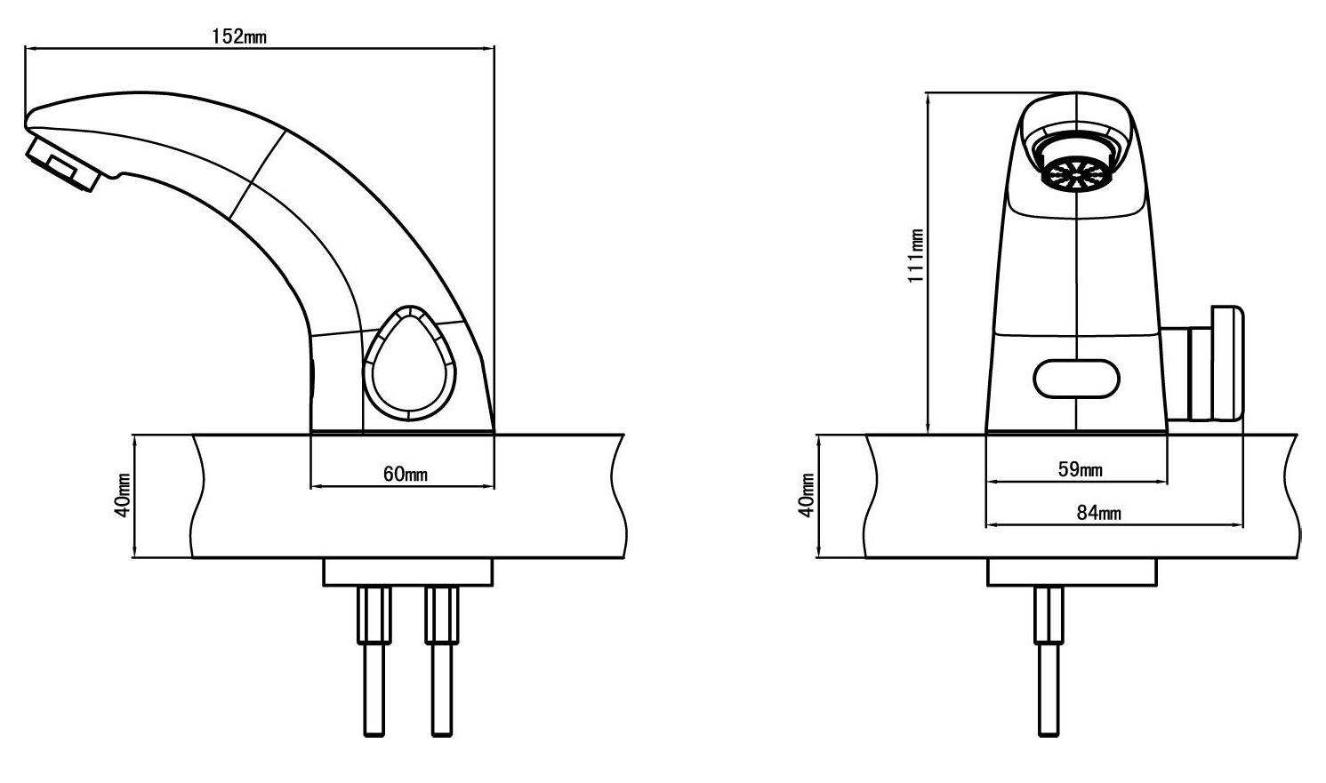 Automatic sensor faucet KG5143CV-DC