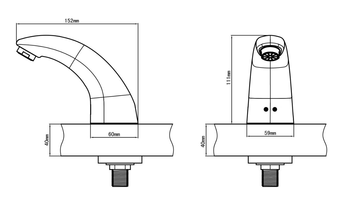 Automatic sensor faucet KG5152V-DC